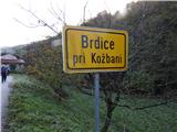 Tematske poti Slovenije  Prek vasi Brdice na Kožbani.