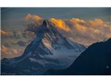 Večerni pogled na Matterhorn