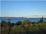 Italijanska obala - od Lazareta do Trsta pogled proti Piranu pred Ankaranom