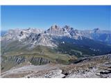 Monte Cernera - 2665 m Pogled v eno smer …