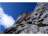 Monte Agnèr - 2872 m Še ena od sten, ki se postavi naravnost navzgor. Na nekaj mestih gre tudi na trenje