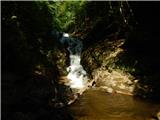 Šum waterfall (Bistriški vintgar)