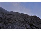 Sasso di Stria ( Sas de Stria / Hexenstein ) - 2477 m In stena se spet postavi silno navzgor