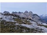 Col Becchei Dessora - 2794 m Na teh grebenih je potekala fronta. Tu sva lani naredila eno najlepših poti v teh krajih