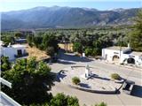 Gorski treking po Kreti S terase hotela -našega četrtega prenočišča- v vasici Aghios  Ioanis pogled proti Pachnesu.