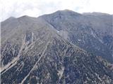 Gorski treking po Kreti Pogled na bližnje in daljne vrhove. Kljub Mediteranu, južni legi in letnemu času, še kakšna snežna sled.