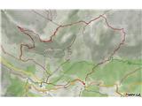 Col dei Bos - 2559 m ( Ferata Degli Alpini ) GPS sled prehojene poti. Naneslo je 8 km in 1000 višincev
