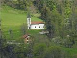 Ta cerkev je vidna z razgledišča v vasi Temljine. 