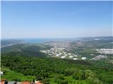 z gradu Socerb je lep pogled na Tržaški zaliv