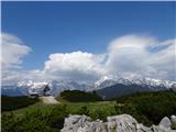 Kamniške Alpe z vrha Gradišča