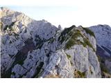 Kamniški Dedec - Staničev vrh (grebensko prečenje) Pogled proti Staniču