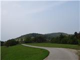 Janče - Pance - Pugled  lepa položna cesta med obema vasema in pogled na Magdalensko goro in Pugled