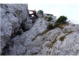 Kamniški Dedec - Staničev vrh (grebensko prečenje) Malo bolj zahteven spust