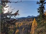 Barvita jesen proti Spodnjim Bohinjskim goram