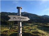 Zjutraj startam na Planini Pungart