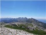 Razgled z vrha na Spodnje Bohinjske gore