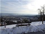 klopca s pogledom na domačo vas