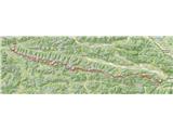 Traversata Carnica - Karnijska visoka pot po italijansko Zemljevid celotne poti z GPS sledjo