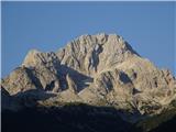 Bavški Grintavec dominira nad Zadnjo Trento