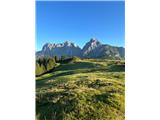 Admonter Reichenstein (2251m) Jutranji pogled na hrib. 