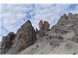 Monte Cristallino di Misurina Zanimiva skalna formacija. Očitno nama ploska za vztrajnost :)