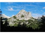 Od tu je imeniten pogled na Koštrunovec v ospredju in Mišelj vrh nad njim