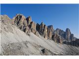 Dolomiti d'Ampezzo - Ferata Šara del Minighel Tudi pogled na Fanese in Pize vseh sort je čudovit :) Tam se nahaja prekrasna ferata Tomaselli