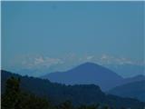 Bredič (692 m) Pogled na Kamniško Savinjske Alpe.