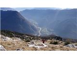 Mali Babanski  skedenj 1963m.  pogled v dolino. 