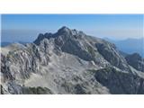 Že na vrhu. Dovški križ s Široko pečjo in Škrnatarico, levo Grlo.