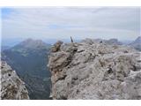 Monte Cristallino di Misurina Cristallino de Misurina. A do njega je potrebno še priti