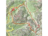 Zastavila sva kar konkretno, ne najbolj enostavno turo. Naneslo je 25 km in 2300 višincev