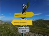 Sabathy-Hütte im Zirbenland - Scharfes Eck