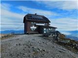 Koča Zirbitzkogelhütte.