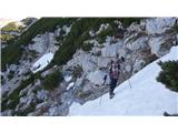 across the snowfield. 