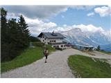 Dolomiti d'Ampezzo - ferata Astaldi Nadaljujeva mimo koče Rif. Duca d'Aosta