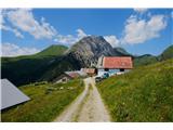 Naslednja je na vrsti Malga Campobon s krasnim ozadjem. Za njo se diči že obiskana Cima Palombino