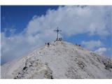 To je torej to, 2839 visok Picco di Vallandro. Sledi še kratek in dobro varovan prehod čez izpostavljeno skalovje