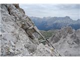 Monte Cristallino di Misurina Detalj s poti …