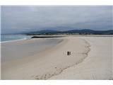 Coastal beach near Foz at low tide