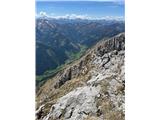 Lugauer (2217m) Zaprta dolina, iz katere sva pristopila.  