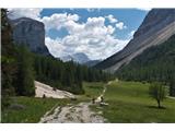 Ritorniamo per la stessa valle. Questa volta è pieno anche di ciclisti