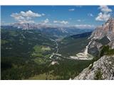 Vista in direzione di San Cassiano e La Villa