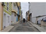 We climb through the old part of the town and look for a place to rest