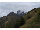 Monte Paghera - 1122 m (nad jezerom Lago d'Idro) Višje cilje nama je tokrat odnesel sneg