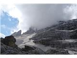 Dolomiti d'Ampezzo - Ferata Šara del Minighel Nekaj malega se nama je luštalo Tofane, a jo glede na situacijo hitro pozabiva :)