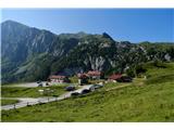 Lepa planina Casera Pramosio. Poleg osnovne dejavnosti imajo tudi gostišče