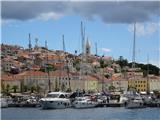 Via Apsyrtides Mali Lošinj po dežju