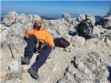 Košutnik sa avstrijske strane, tehnično najbolj težaven vzpon v karijeri.