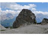 Dolomiti d'Ampezzo - ferata Astaldi Vmes pa je še nekaj zanimivega za naju :). Najprej prva skalna ostroga s ferato Ra Pegna